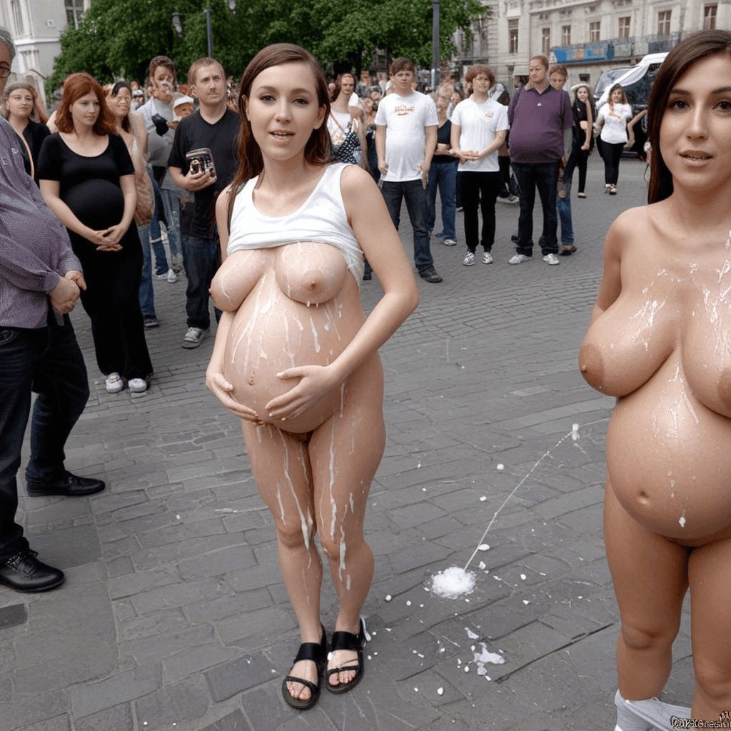 IA cumwalk bukkake pregnant