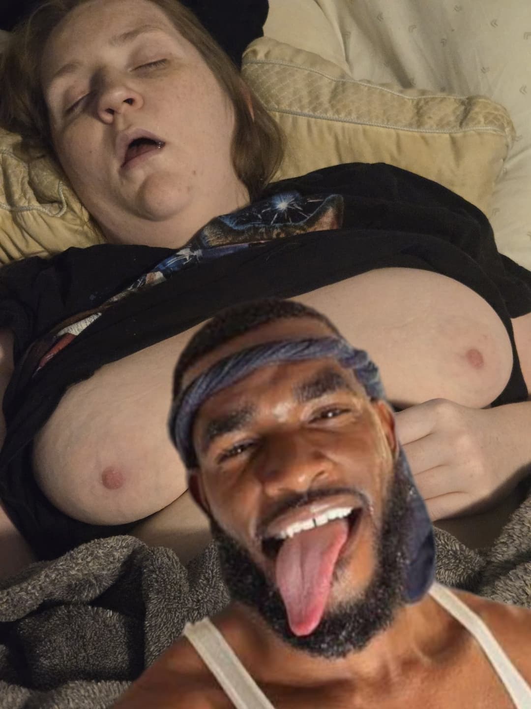 Wife niki loves black nigger thug cock in her pink Irish ginger pussy