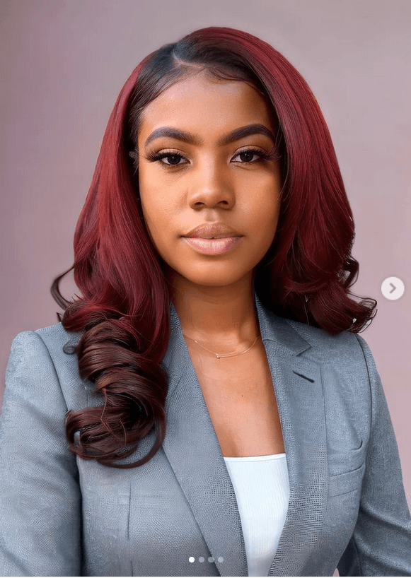 redhead lightskin ebony slut ratchet wanna be business woman insta model sexy in suits