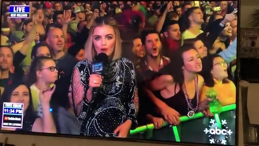 slut gets fucked on live tv at concert - public voyeur, secret, audience, party girl, hot sex, real