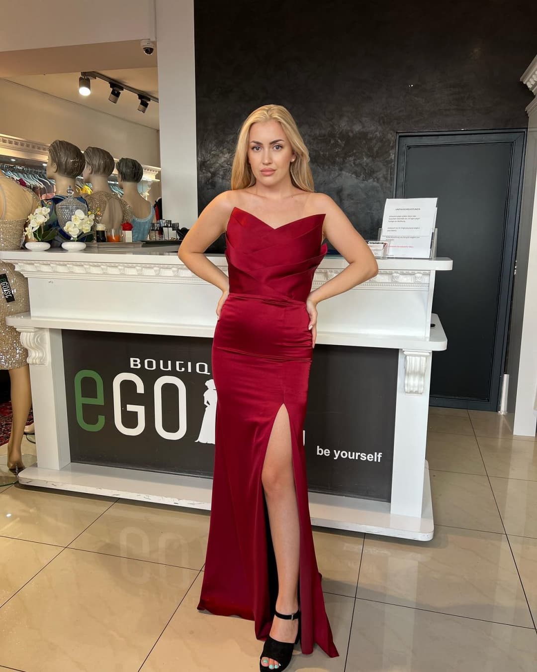 Hot Blonde bosnian slut from Austria with amazing dress - austrian girl from bosna,legs feet ass