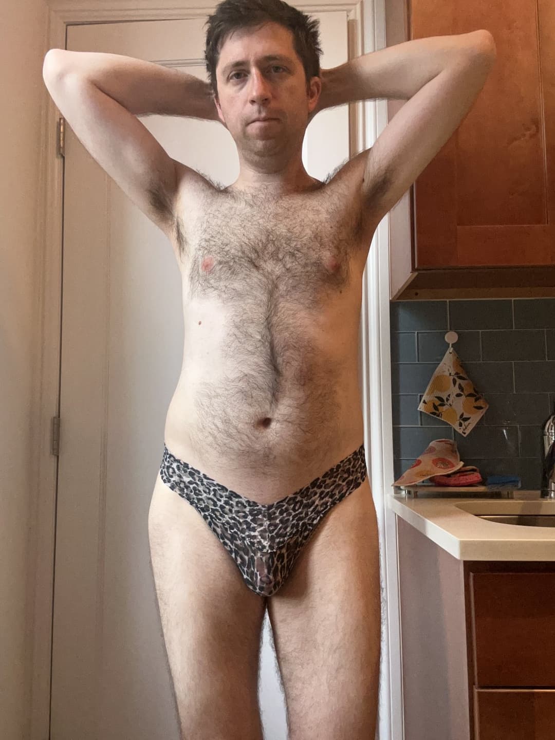 Click to view full size Laugh at this naked nerdy panty-wearing little dick loser!