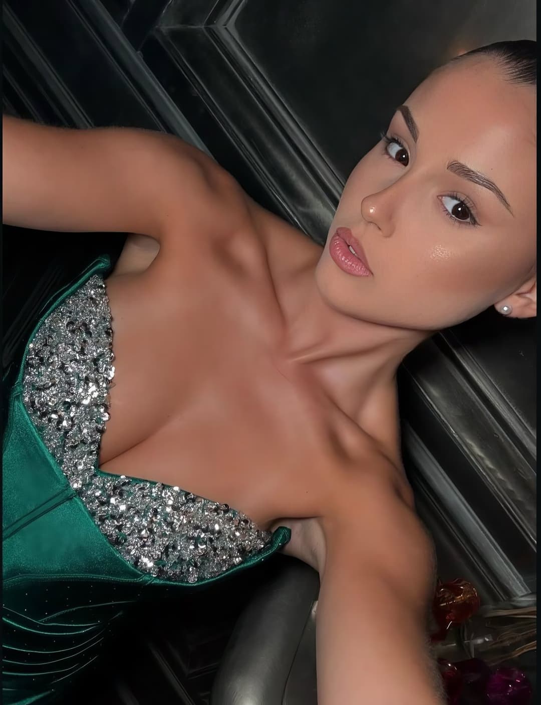 Pretty brunette slut on tiktok likes to show off by twerking with her bouncy boobs or in a swimsuit