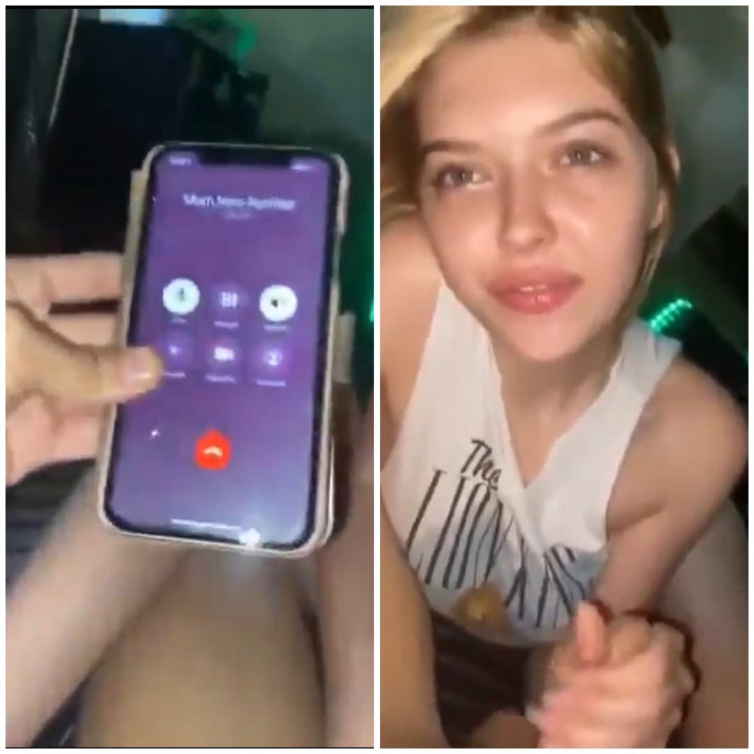 Her daughter is a slut. Slut having fun with boyfriends dick while having her mom on the phone.