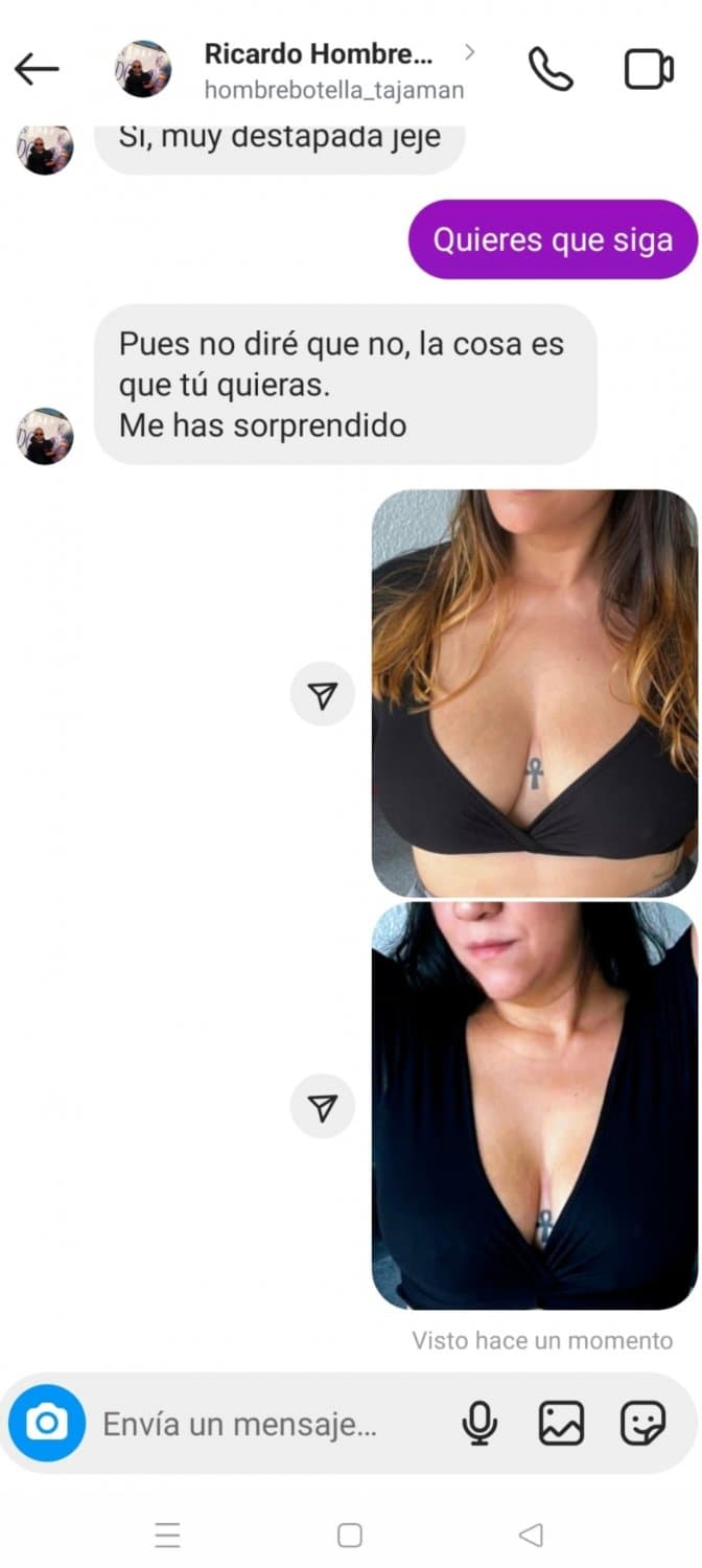 La exmujer de un amigo le escribe y el amigo se lo goza con la cerda (María Jesús Mata)