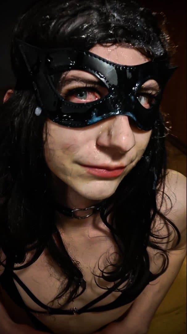 Self Bukkake with collected own cum 2 (DIIIANA)