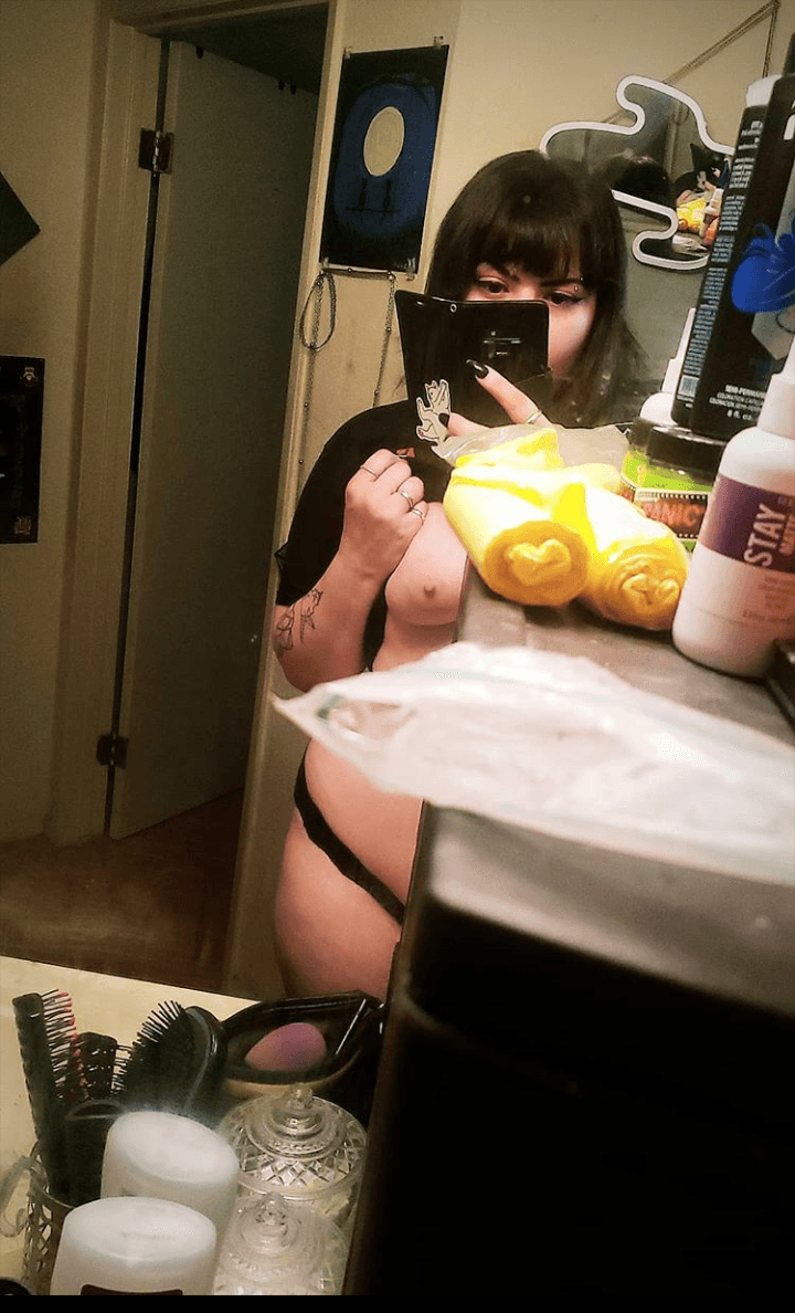 Thick goth whore gets fat pussy and fat ass fucked