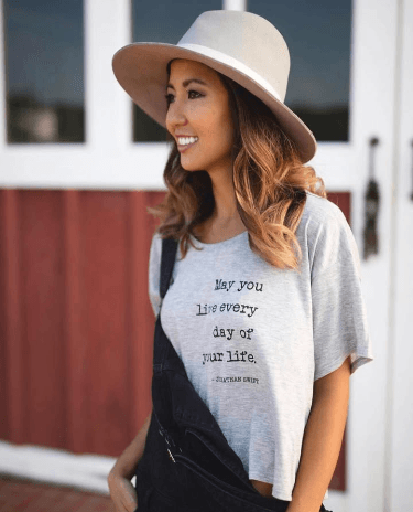 Rebecca Robertson Loflin.  The Asian in the family is a milf Christian whore working on a mom bod