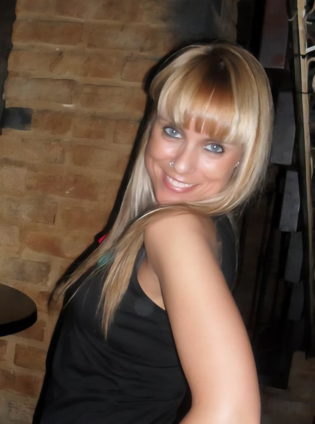 Loses bet and shows off her big pussy lips and hard nipples