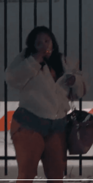 fat cakes latina milf hooker smoking cigarette jean shorts