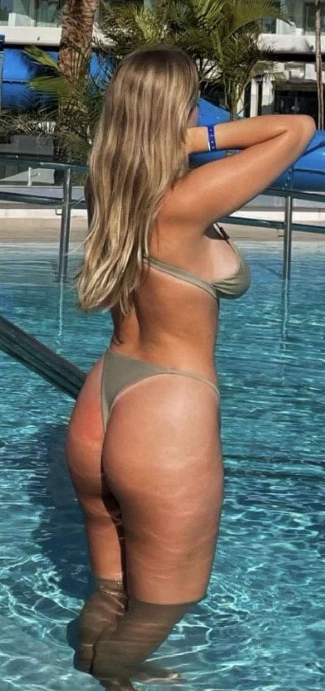 Swedish sexy blonde big tit big ass bikini girl