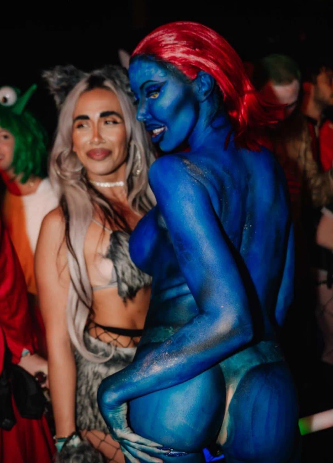 Mystique would get it constantly knowing her sexy body can shapeshift