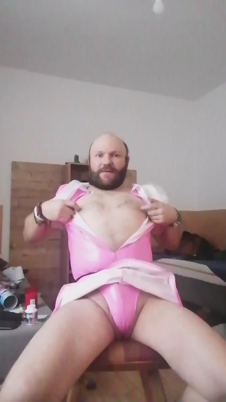 PigSlaveAndy in Latex Bondage