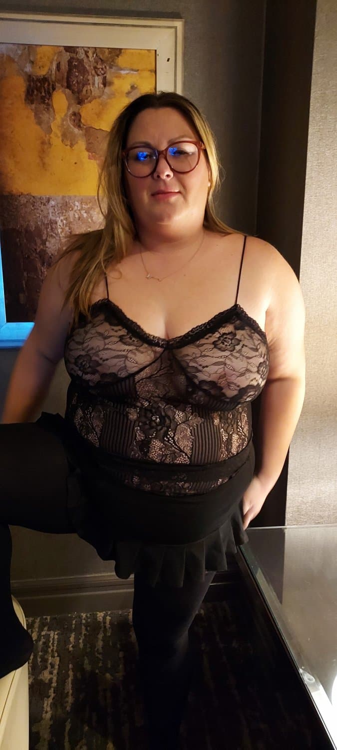 BBW black lingerie