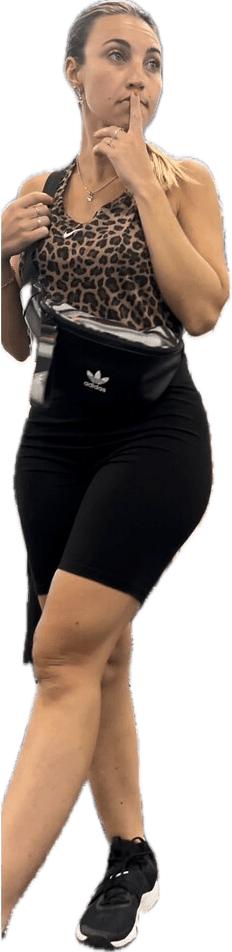 Sexy Thick Round Bubble Booty European MILF in biker shorts