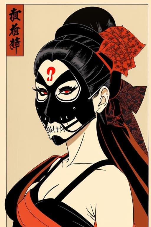 Halloween AI Artwork that I generated (Female Edition)