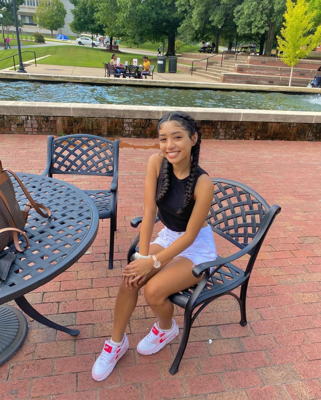 Click to view full size Cute college freshman dm if you have her leaks getting fucked doggy and facial