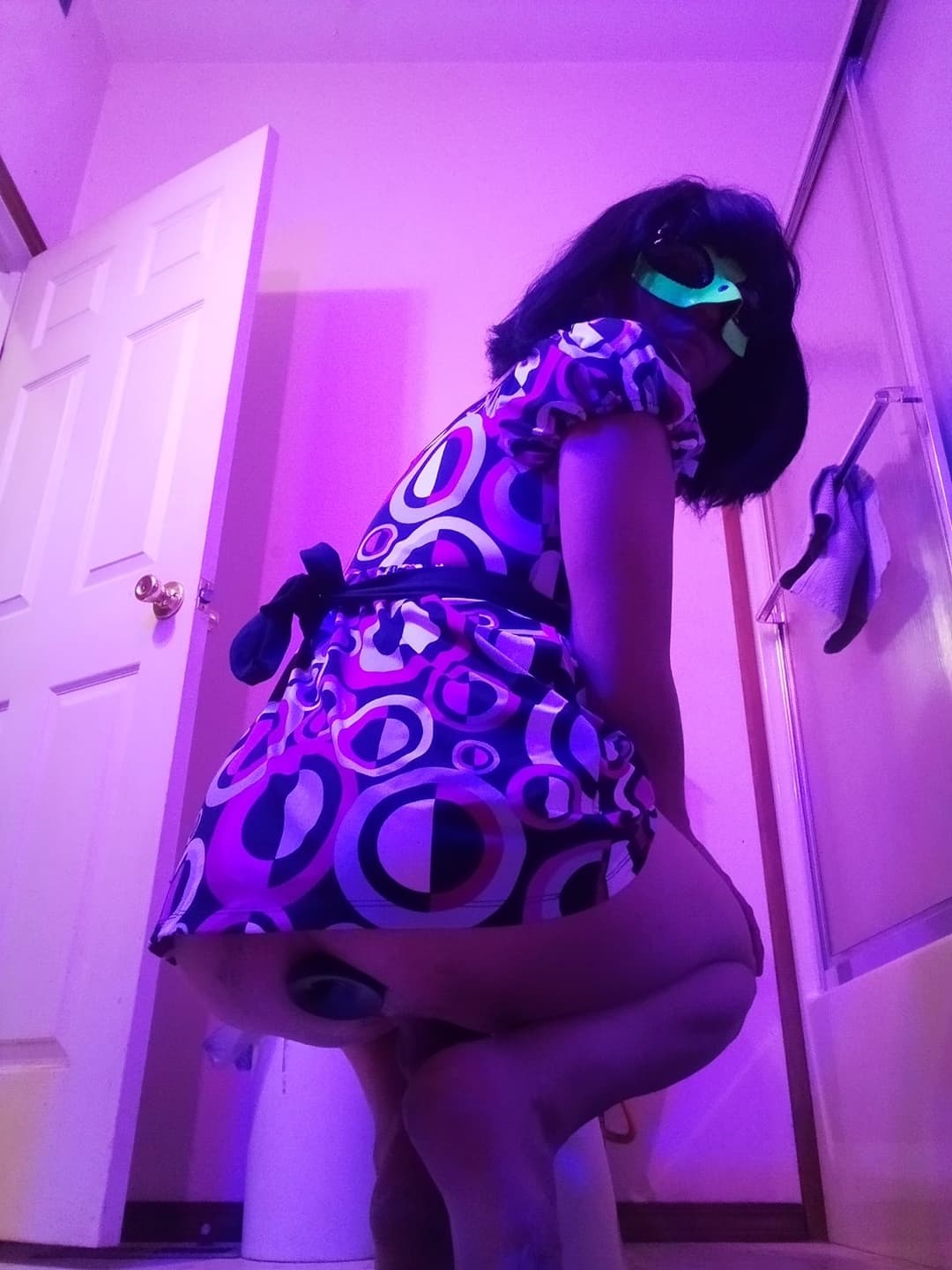 Velvet Abyss ass plugged disco cock doll