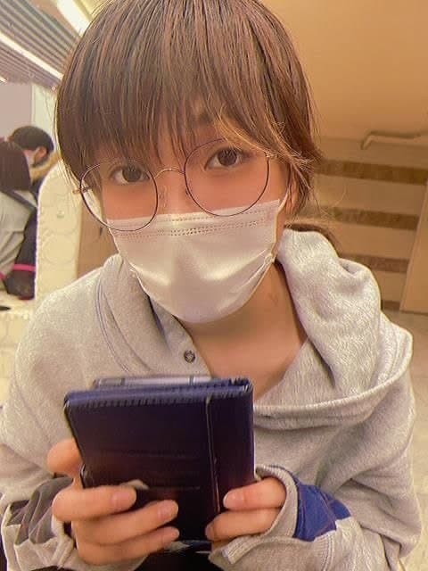 Pretty Japanese girl with glasses