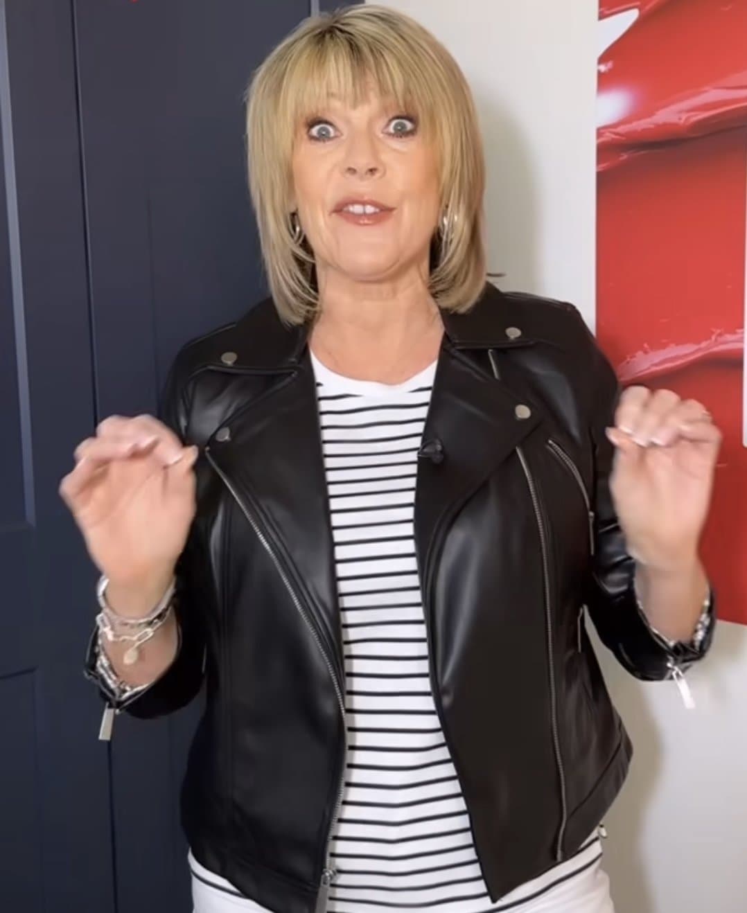 Ruth Langsford - Leather Jacket
