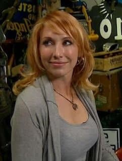 Red headed science nerd Kari  Byron is so sexy.  Love when the dork has nice tits and a pretty face