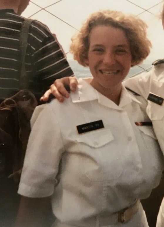 Don’t be fooled, this Navy vet has a killer rack which she lets out for a quick peek at Mardi Gras