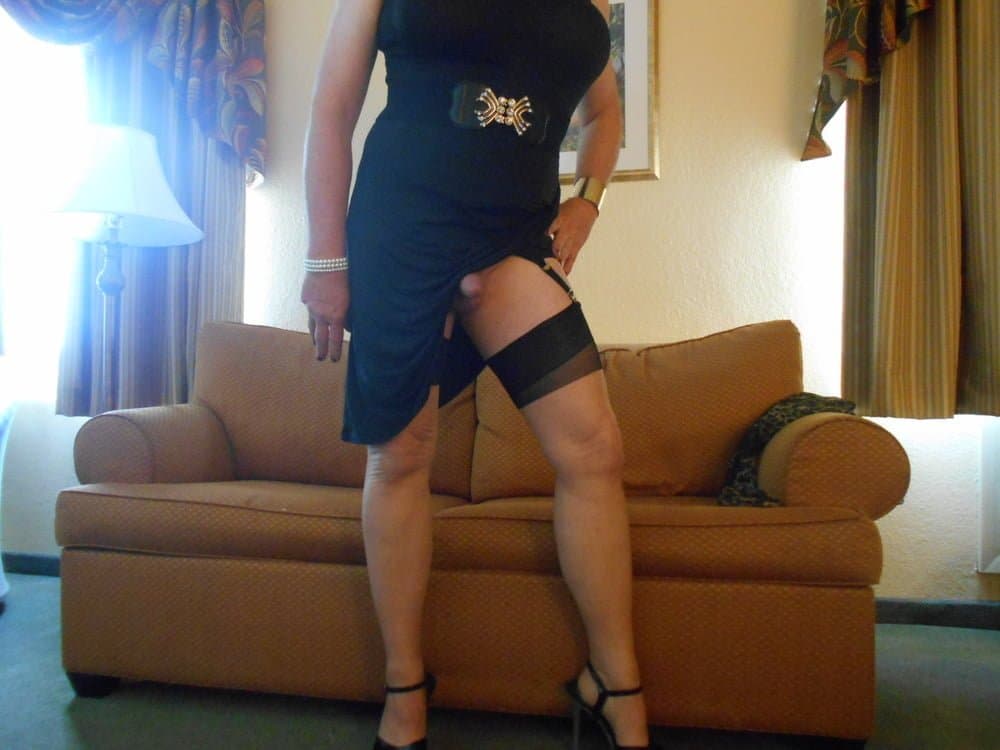 Sexy Sissy In Little Black Dress