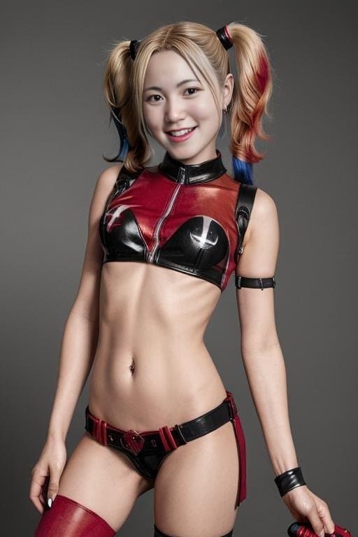 Lily, Asian Harley Quinn cosplay