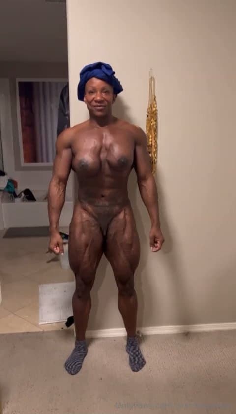 Mrs Martin, shocking muscular nudism