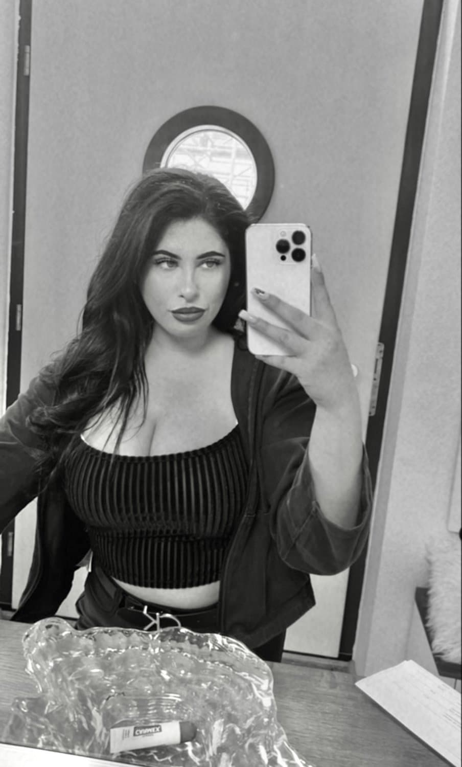 Chubby bitch with red hair and big boobs