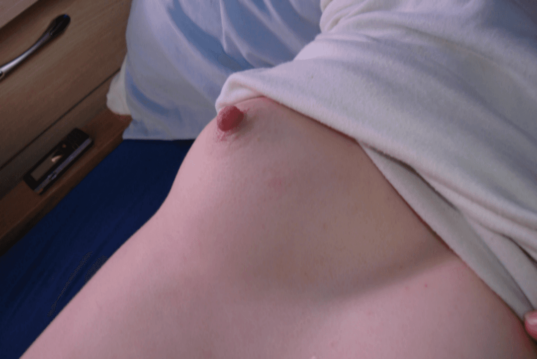 Ex girlfriend flashing her little tit for you strangers