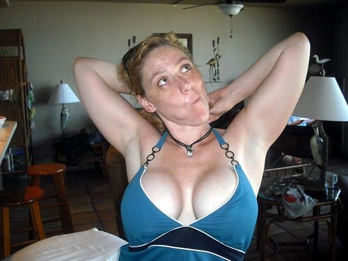 Sexy big tit MILF wife