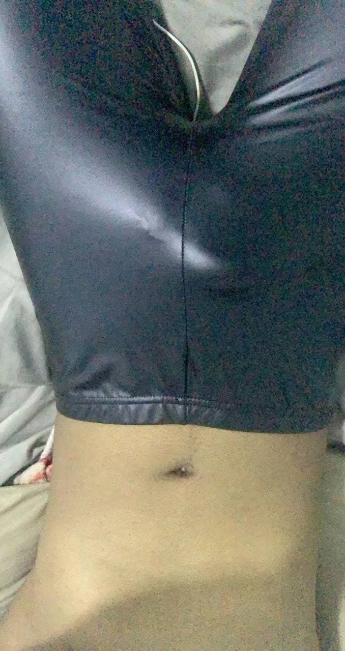 Click to view full size Dick play wearing leather pants