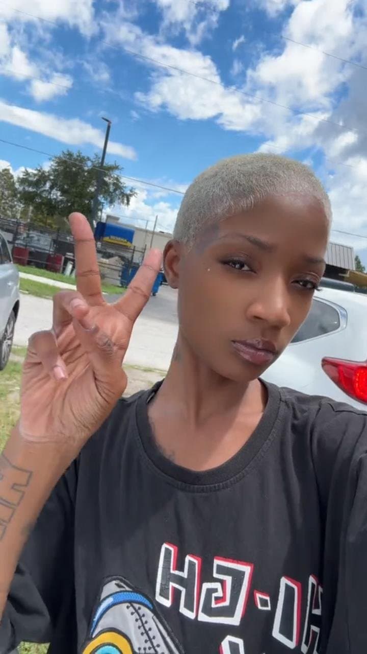 Click to view full size Small blonde short hair buzz cut tomboy lil booty