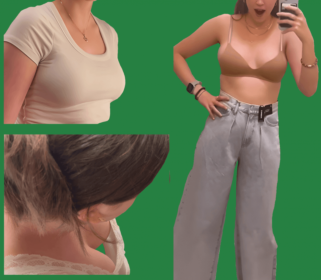 Rachel (19F, USA) cute shy girl with gorgeous boobs first time exhibitionism