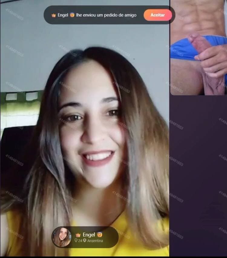 The slut loved seeing my throbbing cock on the video call.