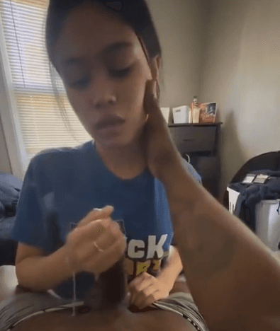 petite snapchat teen gets that facial bbc blowjob facial teen snowbunny bbc facial