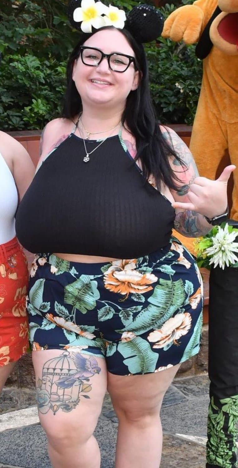Big tits bbw goth slut Nicole fat chubby cum slut