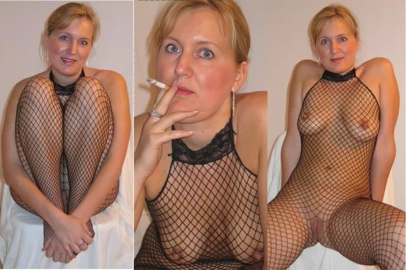 Blonde Bodystocking Beauty