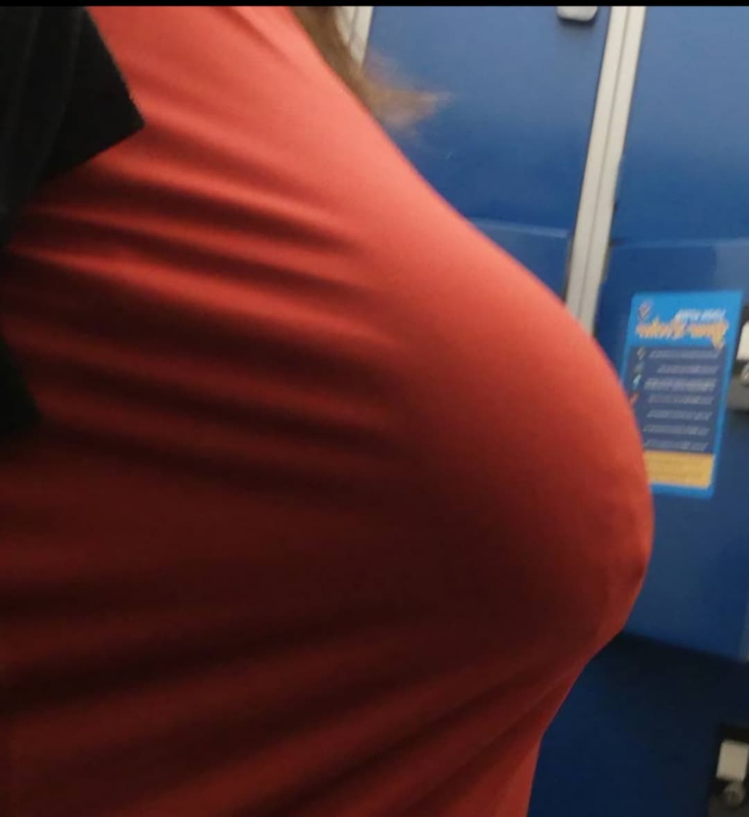 A sneaky look at my huge tits