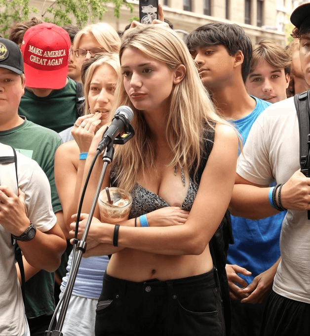 Emily jean whiteford the chick debate with charlie kirk flash boob uncesored