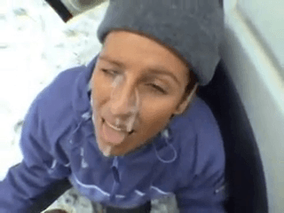 Snow White -Thick facial out in the SNOW!