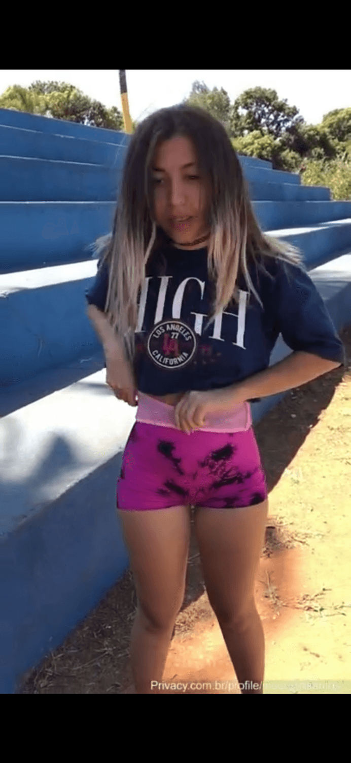 Cute petite brunette Bruna changing her clothes ?