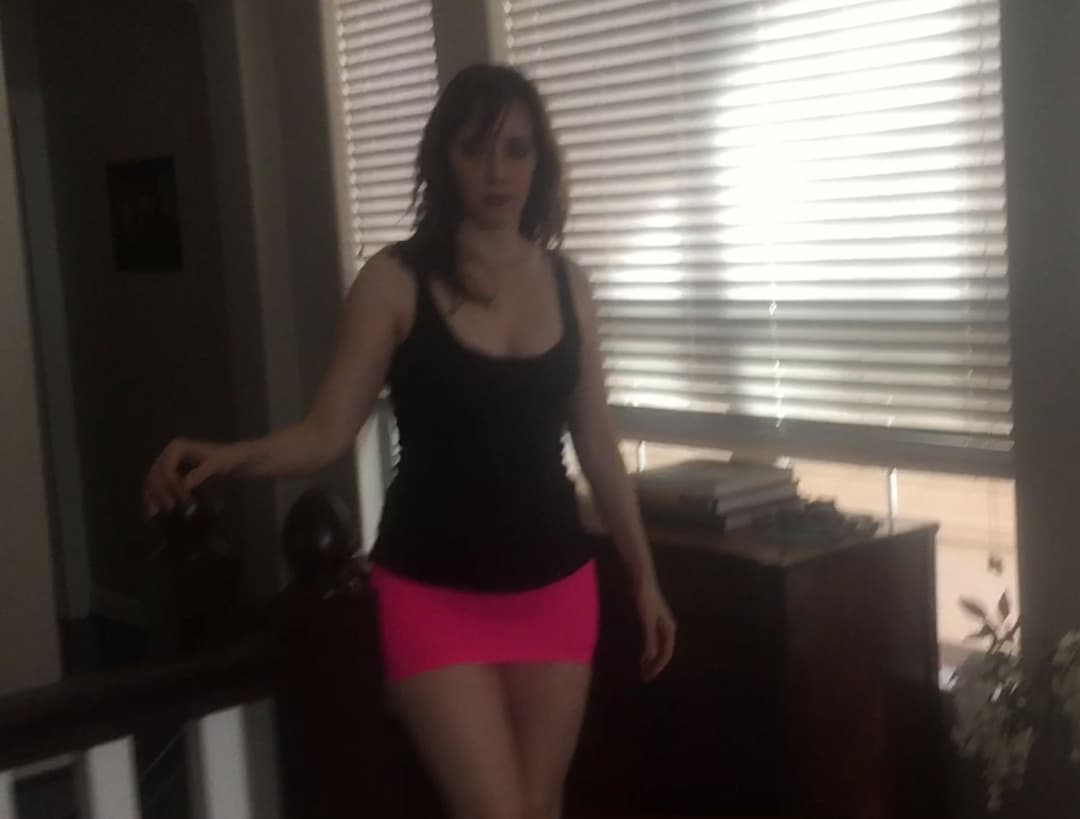 Black Top Pink Skirt