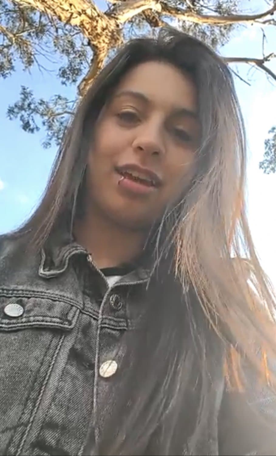 Risky masturbation in the park