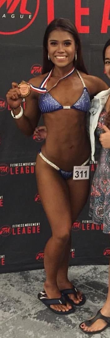 My favourite fitness girl with big thigh but I like her thigh more But she arrogance type