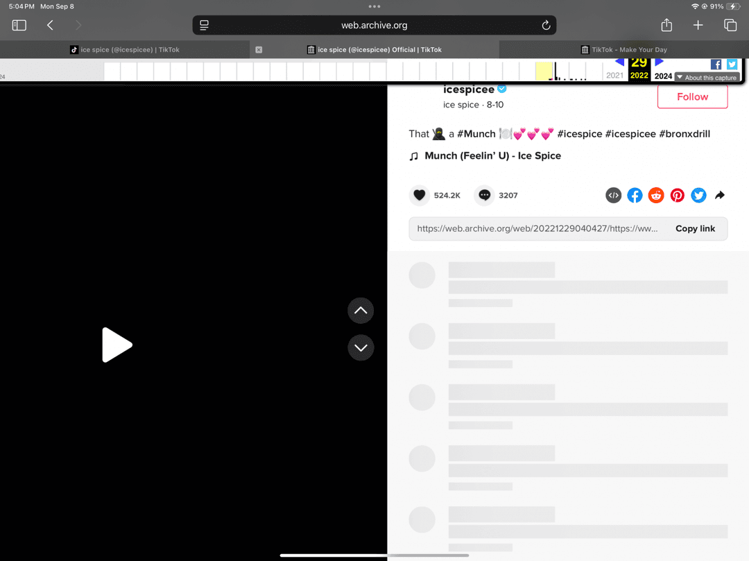 HELP I want to view this old ice spice TikTok so bad anyone seen them anywhere or could help a bro?