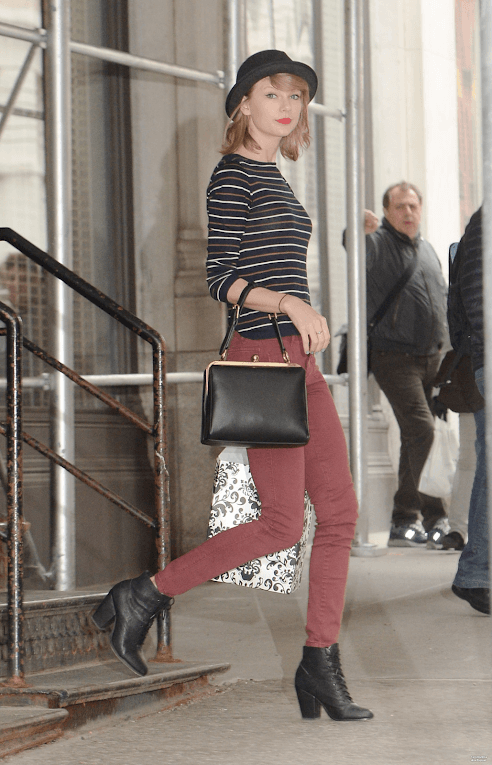 Click to view full size Taylor Swift long legs wearing ankle boots
