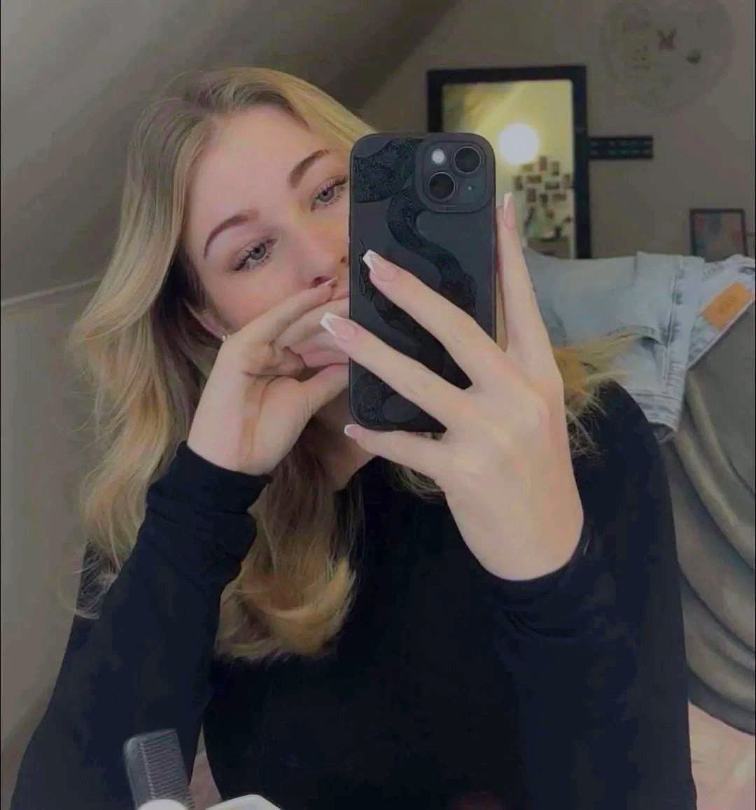 Blonde hair blue eyed curvy IRL Csenge likes to pose and show off her slutty full figured body