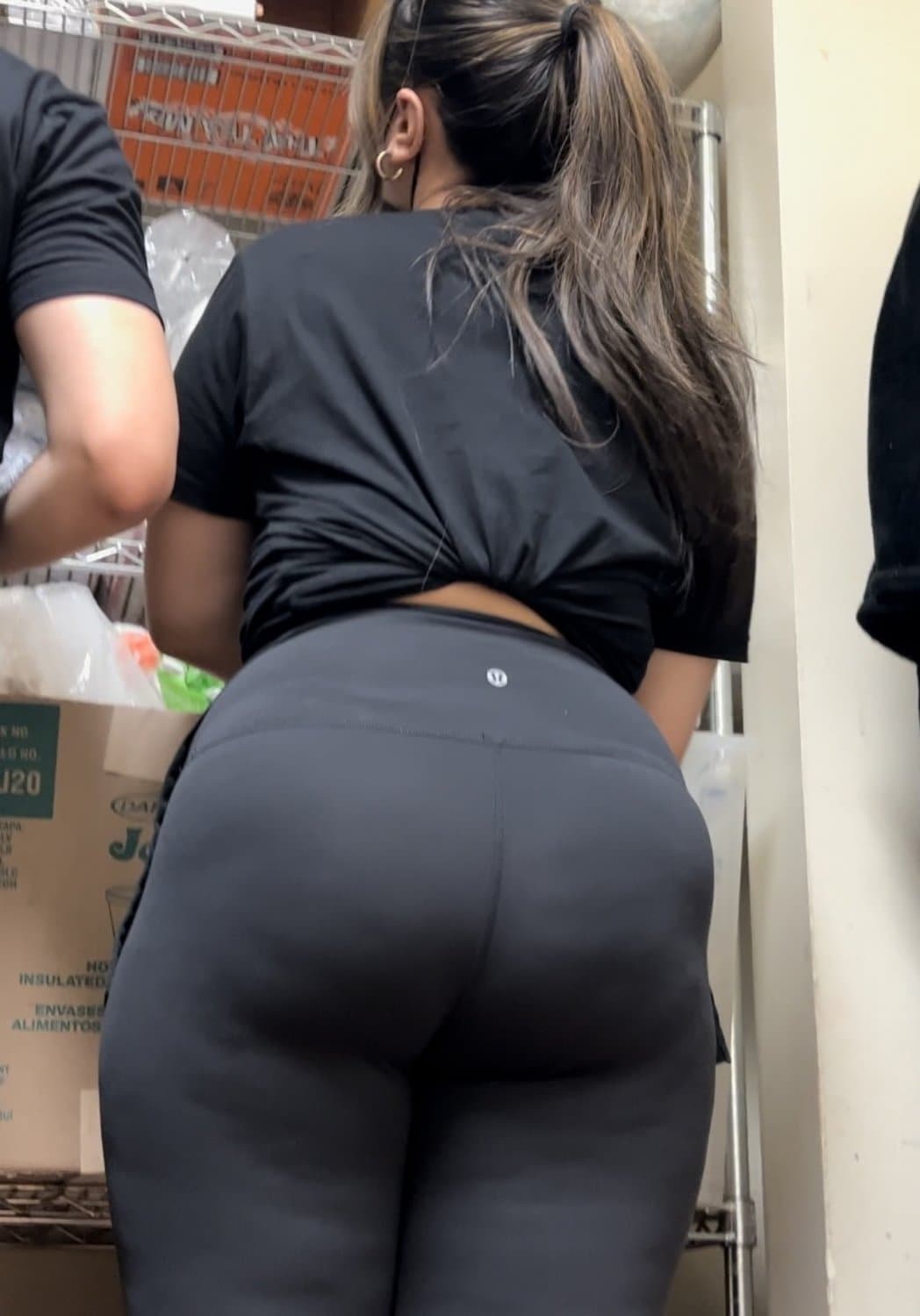 Coworker with a phat ass stripped